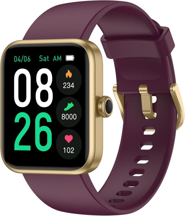 Smart Watch, Fitness Tracker Watch with Heart Rate Monitor, , Sleep Tracker, 45mm Fitness Watch  Waterproof Smartwatch for Women Men Step Counter Pedometer for   Phones